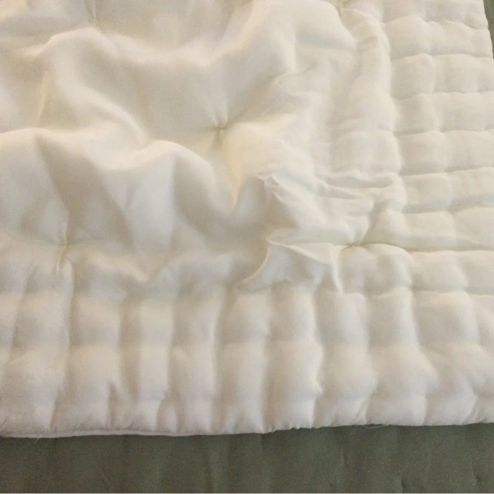 Pottery Barn Ivory Silk Euro Pillow Sham